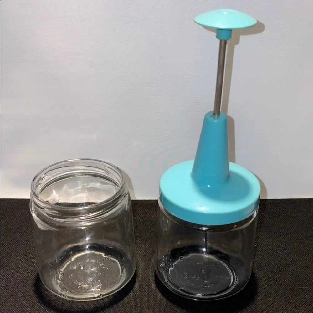 Vintage glass food chopper